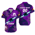 (Custom Personalised) Storm Rugby NAIDOC 2022 Aboriginal Hawaiian Shirt