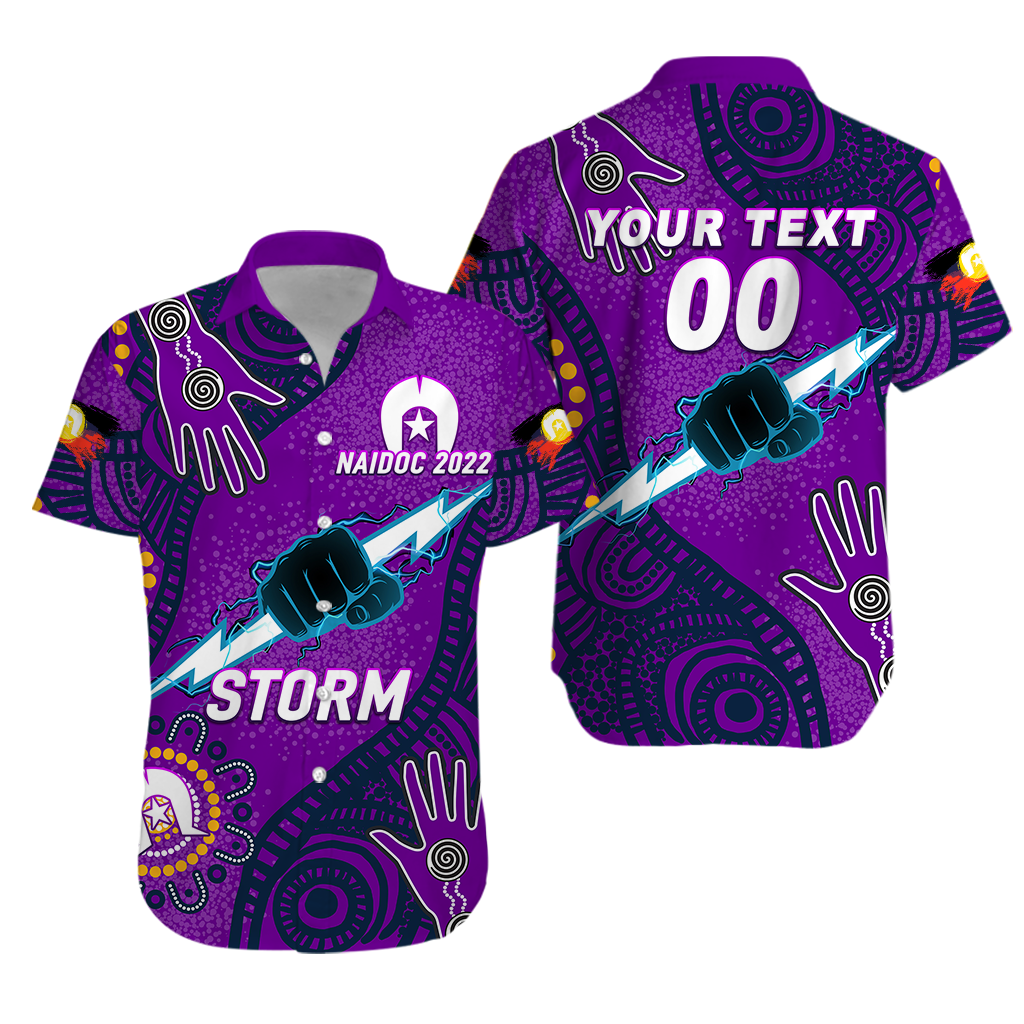 (Custom Personalised) Storm Rugby NAIDOC 2022 Aboriginal Hawaiian Shirt
