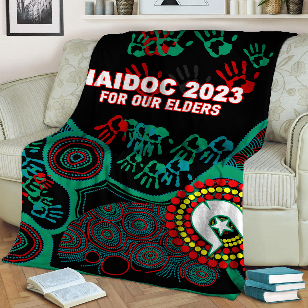 NAIDOC Week 2023 Aboriginal Art For Our Elders Blanket - LT12