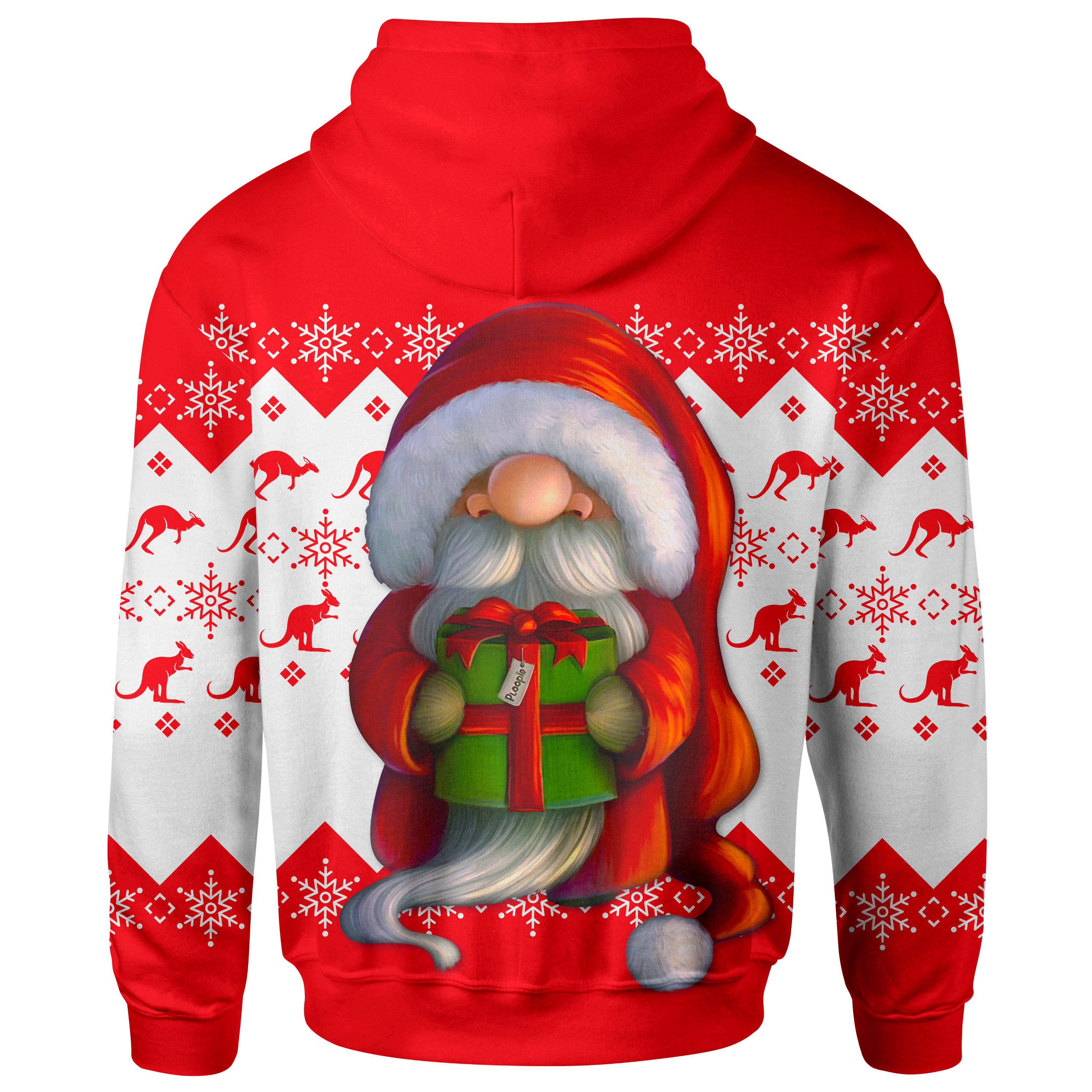 christmas-hoodie-christmas-gnome-hoodie-kangaroo-snowflakes-unisex