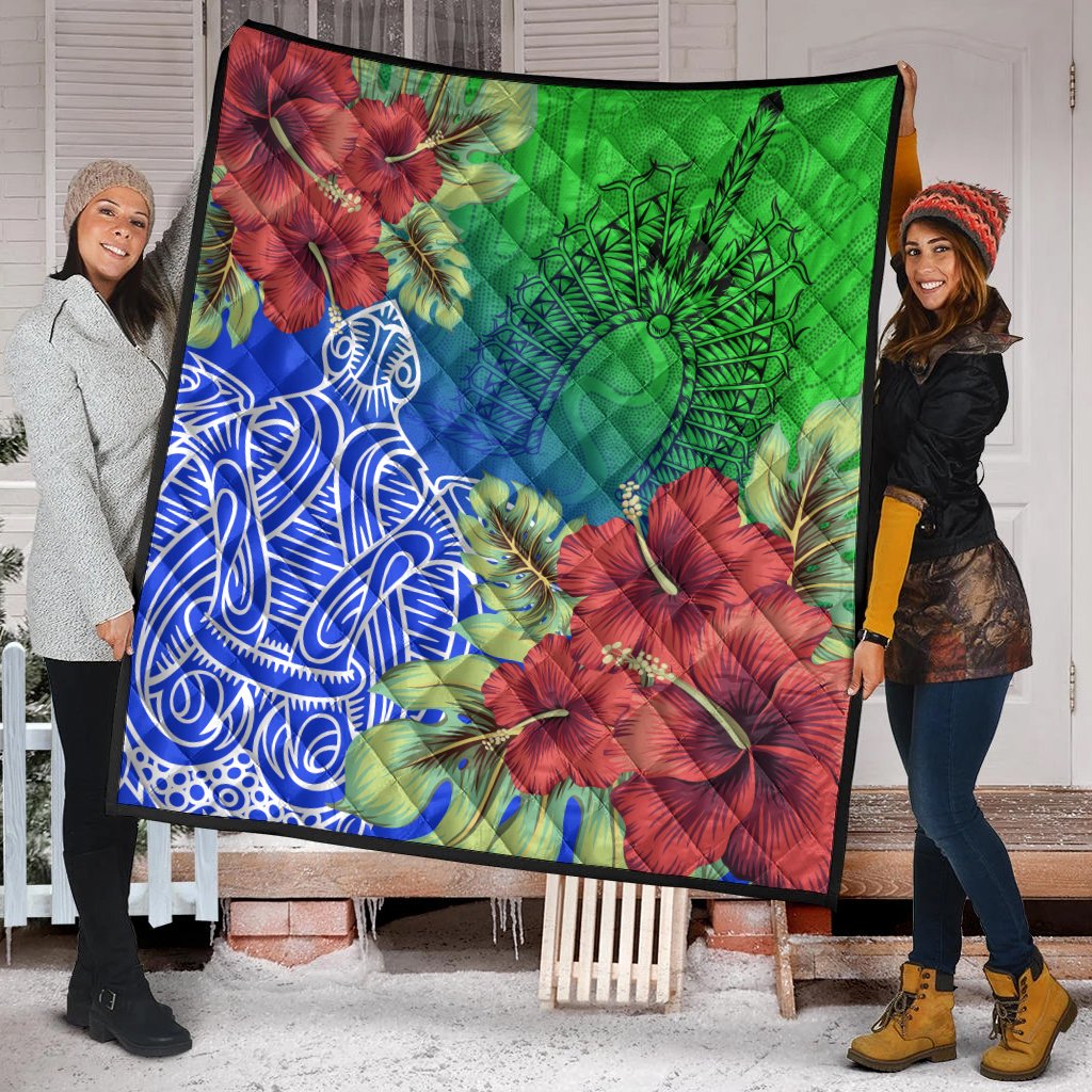 torres-strait-islanders-quilt-ocean-hibiscus