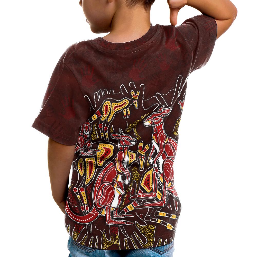kid-aboriginal-t-shirt-kangaroo-family-with-hand-art