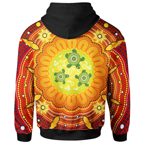 custom-text-aboriginal-kid-hoodie-turtle-circle-dot-painting-art