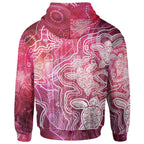 aboriginal-hoodie-sea-turtle-with-indigenous-patterns-pink