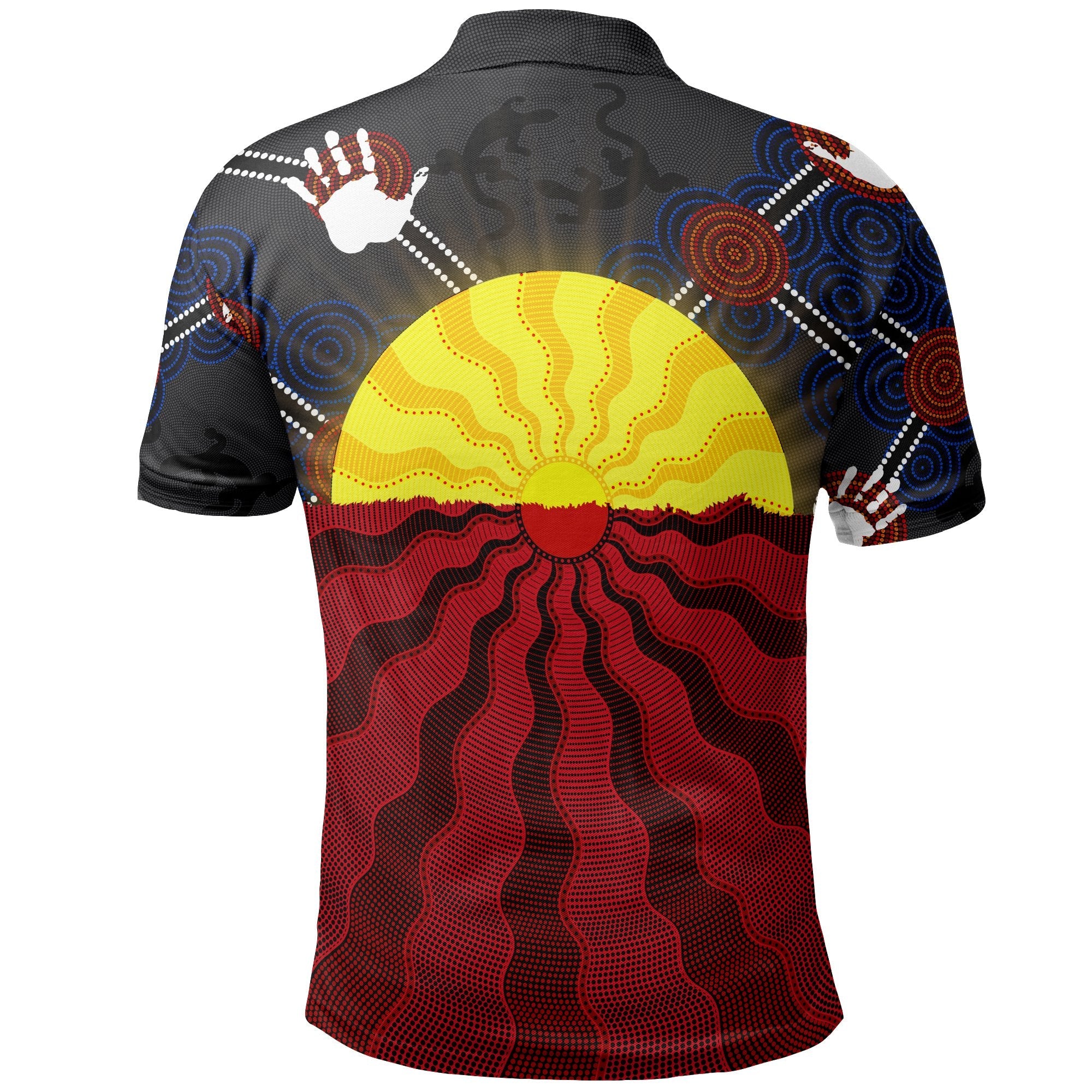 aboriginal-polo-shirts-aboriginal-lives-matter-flag-sun-dot-painting