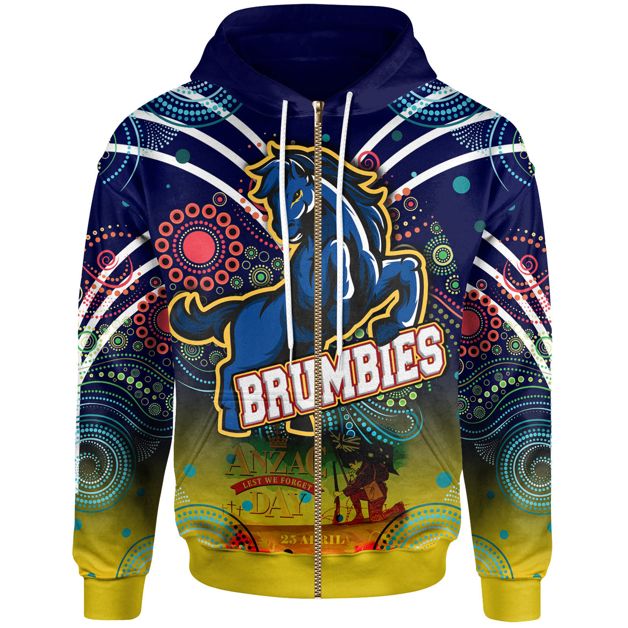https-aussievibes-co-brumbies-rugby-hoodie-anzac-day-lest-we-forget-brumbies-aboriginal-pattern-with-horse-hoodie
