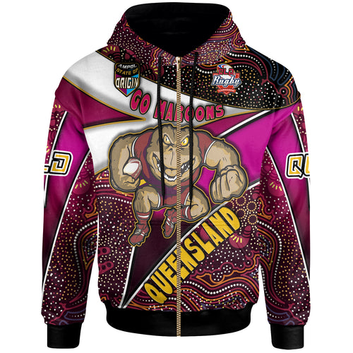 queensland-rugby-league-team-hoodie-custom-queensland-maroons-with-aboriginal-patterns-state-of-origin-hoodie