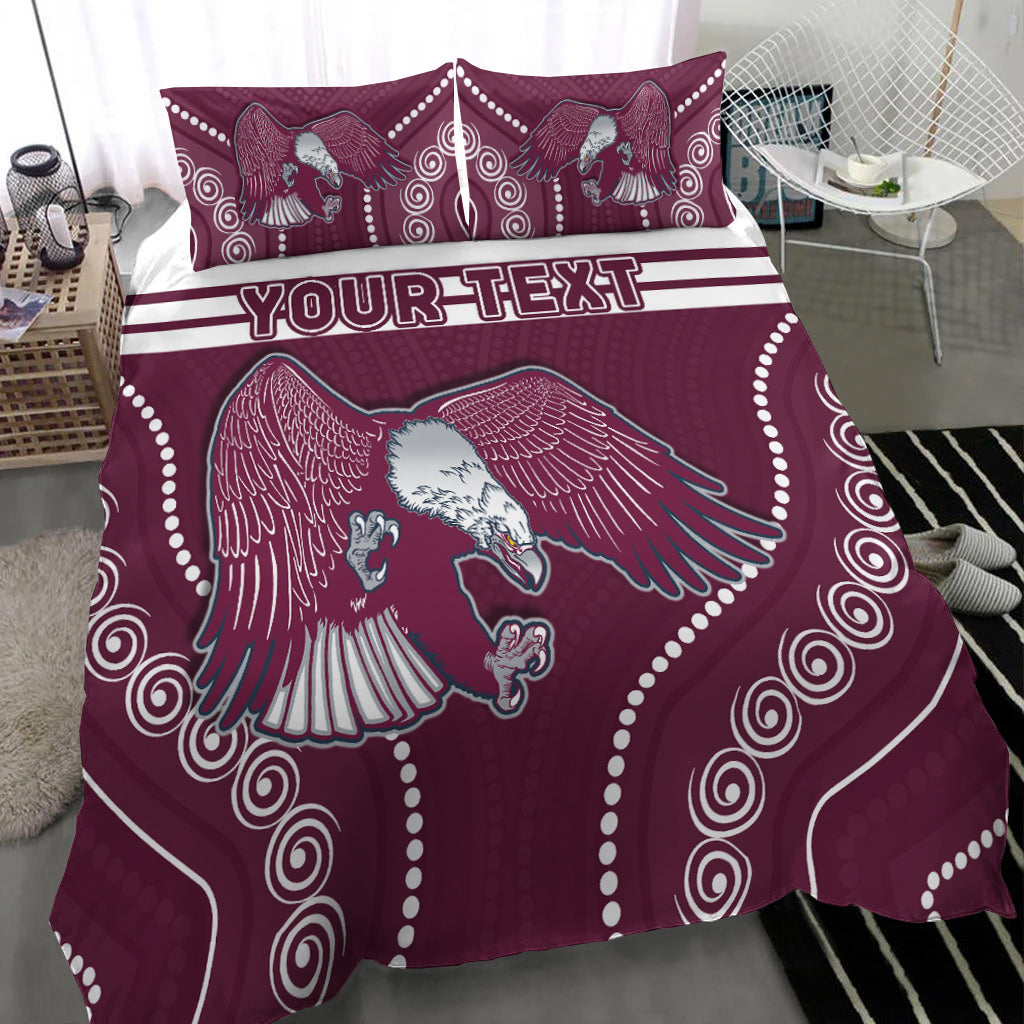 custom-personalised-sea-eagles-indigenous-bedding-set-manly-forever