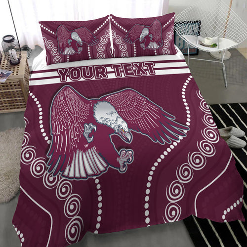custom-personalised-sea-eagles-indigenous-bedding-set-manly-forever