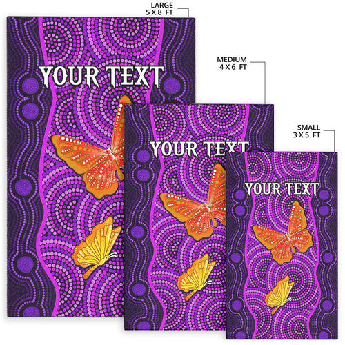 custom-personalised-aboriginal-dot-area-rug-butterfly-natural-beauty