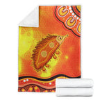 echidna-aboriginal-premium-blanket-australian-animal