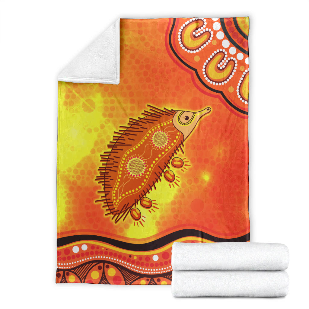echidna-aboriginal-premium-blanket-australian-animal