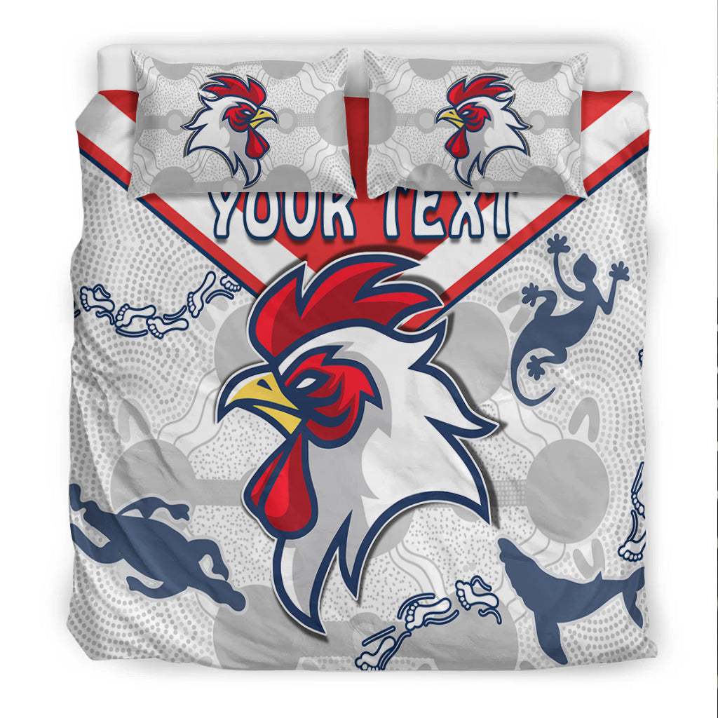 custom-personalised-roosters-bedding-set-sydney-indigenous-version-white