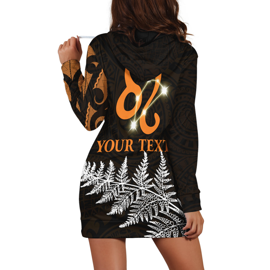 custom-personalised-leo-zodiac-style-maori-hoodie-dress-orange-lion