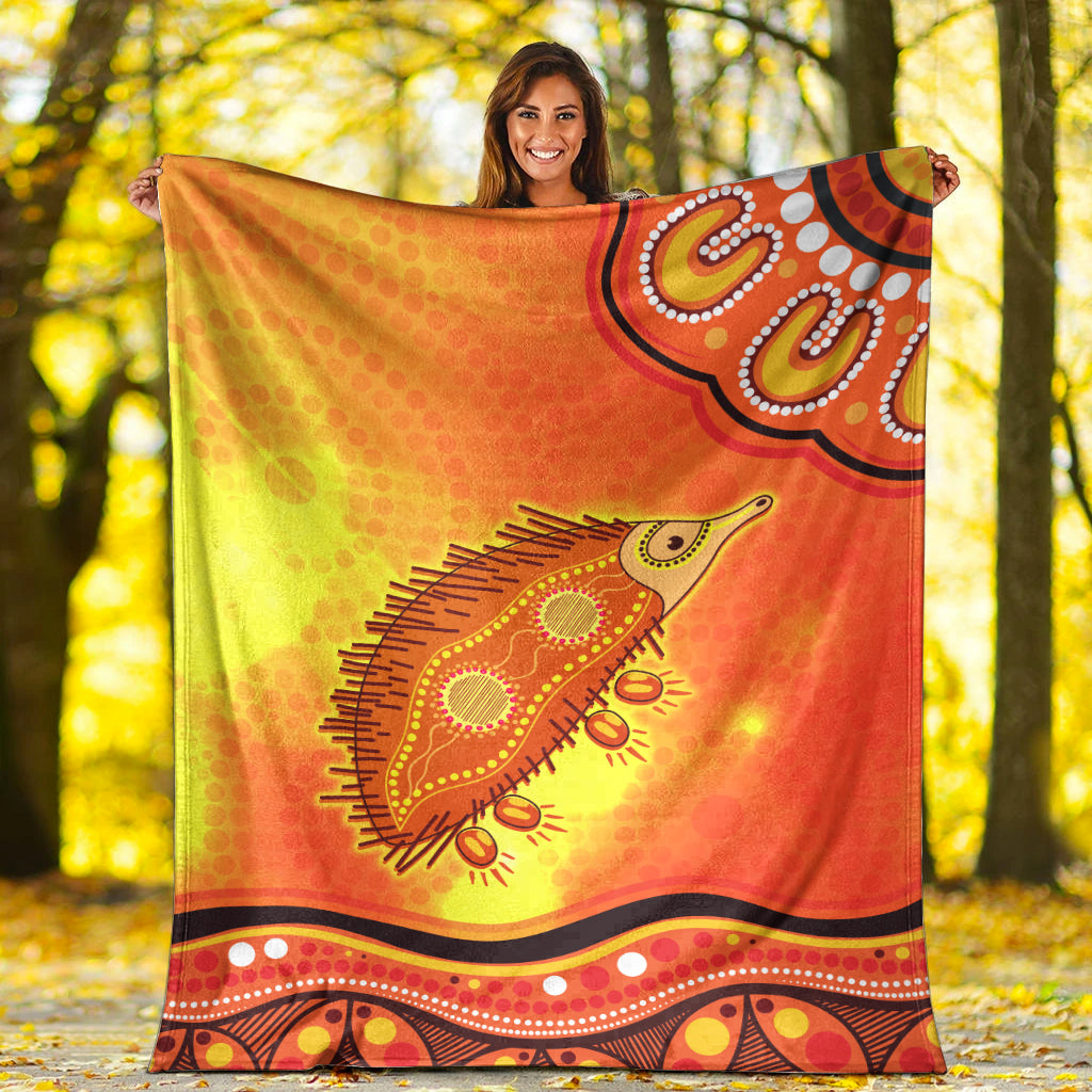 echidna-aboriginal-premium-blanket-australian-animal