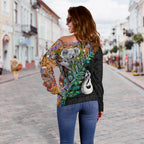 New Zealand Maori Manaia and Australian Aboriginal Koala Off Shoulder Sweater LT4 - Vibe Hoodie