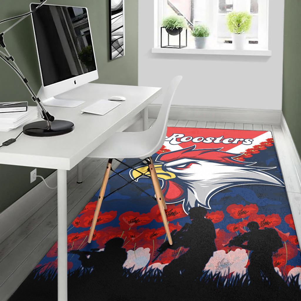 roosters-anzac-2022-area-rug-we-will-remember-them