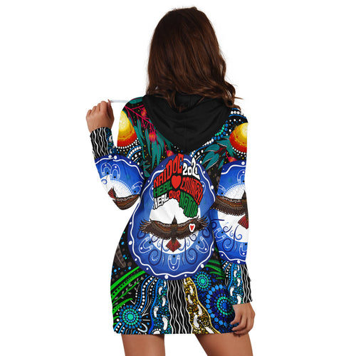 NAIDOC 2021 Hoodie Dress Heal Country LT13 - Vibe Hoodie