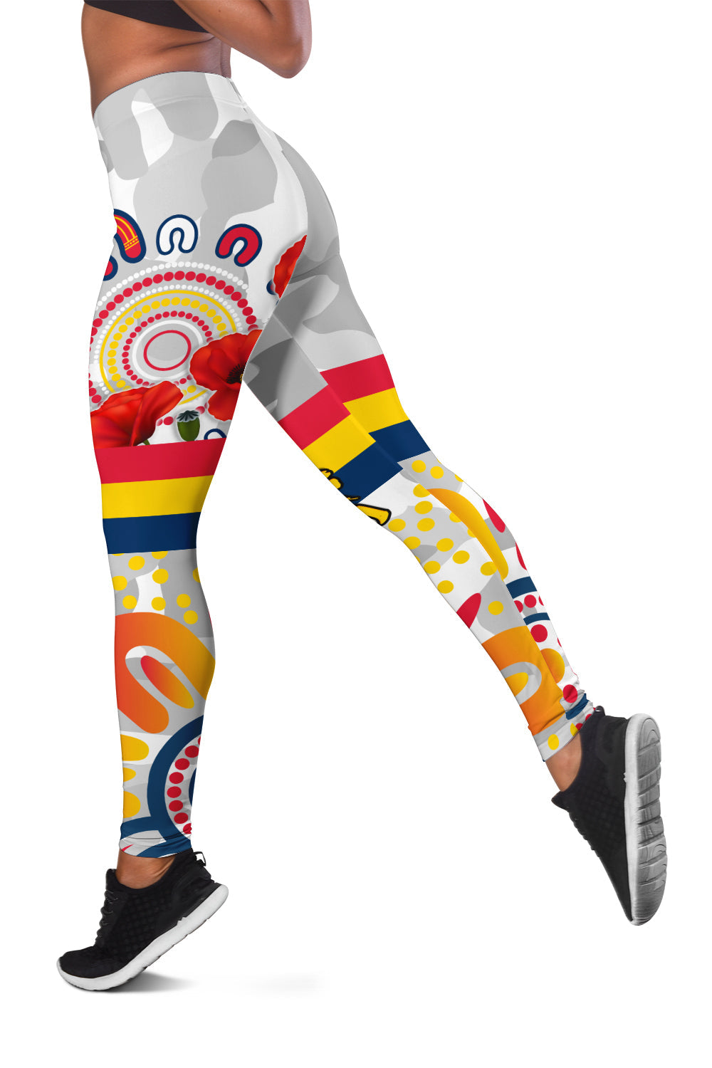 crows-anzac-2022-women-leggings-adelaide-football-aboriginal-poppy
