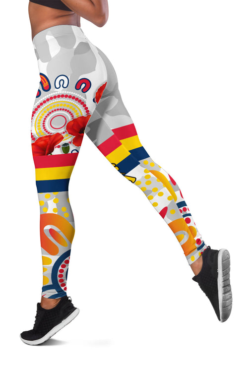 crows-anzac-2022-women-leggings-adelaide-football-aboriginal-poppy