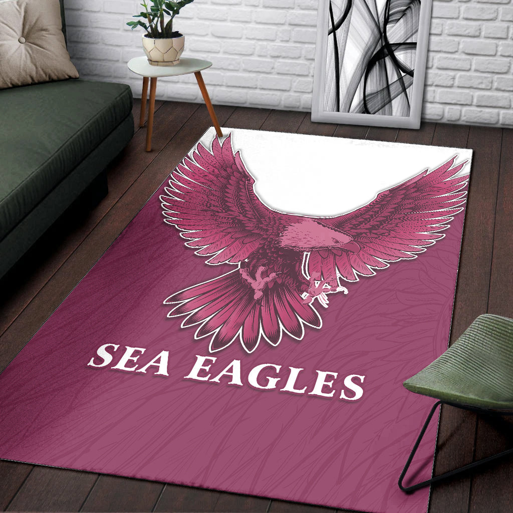 sea-eagles-2021-area-rug-manly-warringah-feather