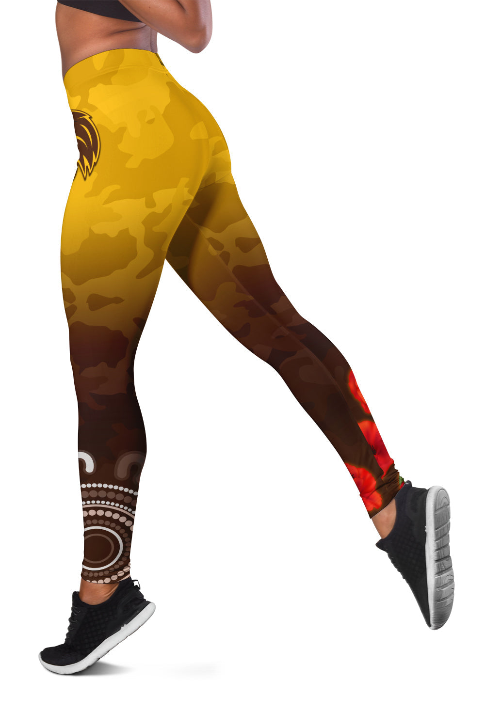 hawks-anzac-2022-women-leggings-hawthorn-football-aboriginal-poppy