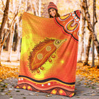 echidna-aboriginal-premium-blanket-australian-animal