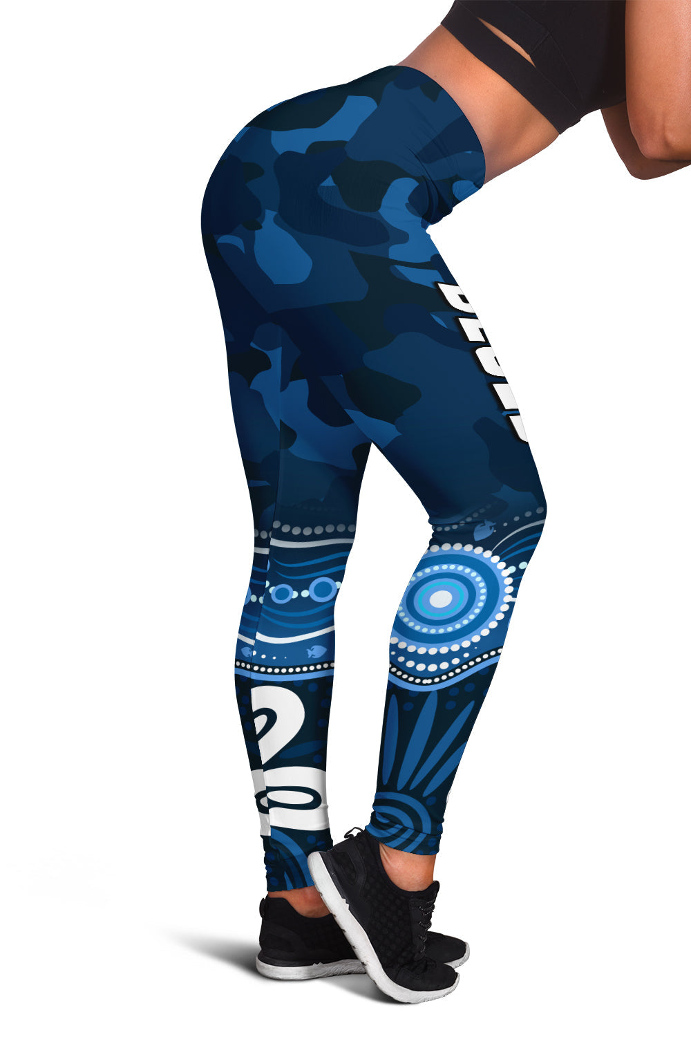 blues-anzac-2022-women-leggings-carlton-football-aboriginal-poppy