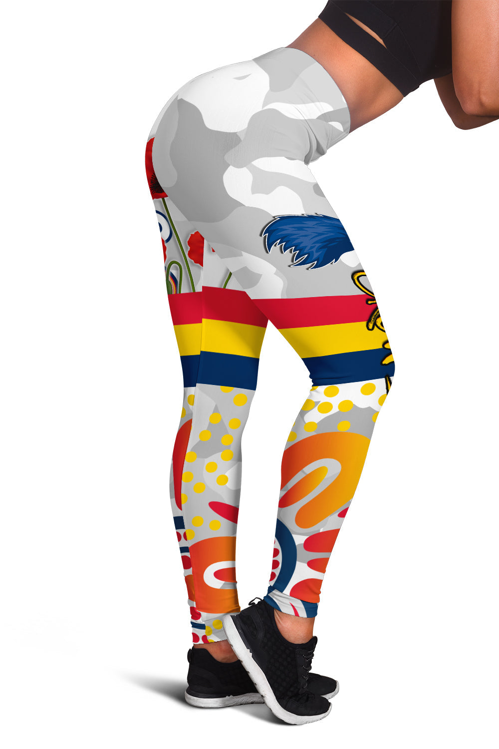 crows-anzac-2022-women-leggings-adelaide-football-aboriginal-poppy