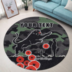 custom-personalised-panthers-anzac-day-round-carpet-simple-poppy