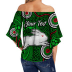 custom-personalised-rabbitohs-indigenous-off-shoulder-waist-wrap-top-simple-green