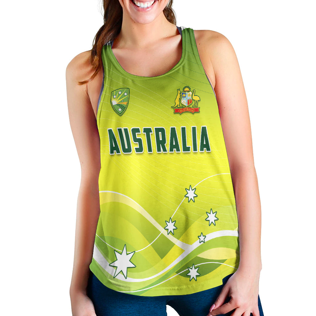 cricket-australia-women-racerback-tank-simple-style