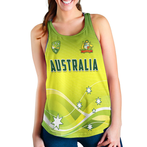 cricket-australia-women-racerback-tank-simple-style