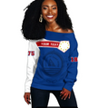 (Custom Text) Vibe Hoodie Africa Women's Off Shoulder Sweater - Cape Verde - AF01