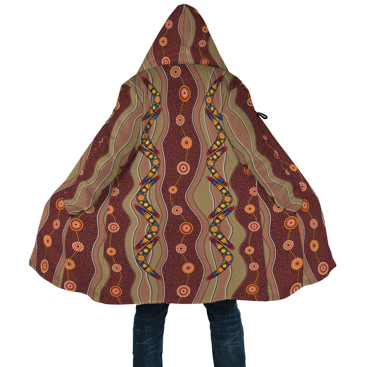aboriginal-cloak-boomerang-patterns-circle-dot-painting