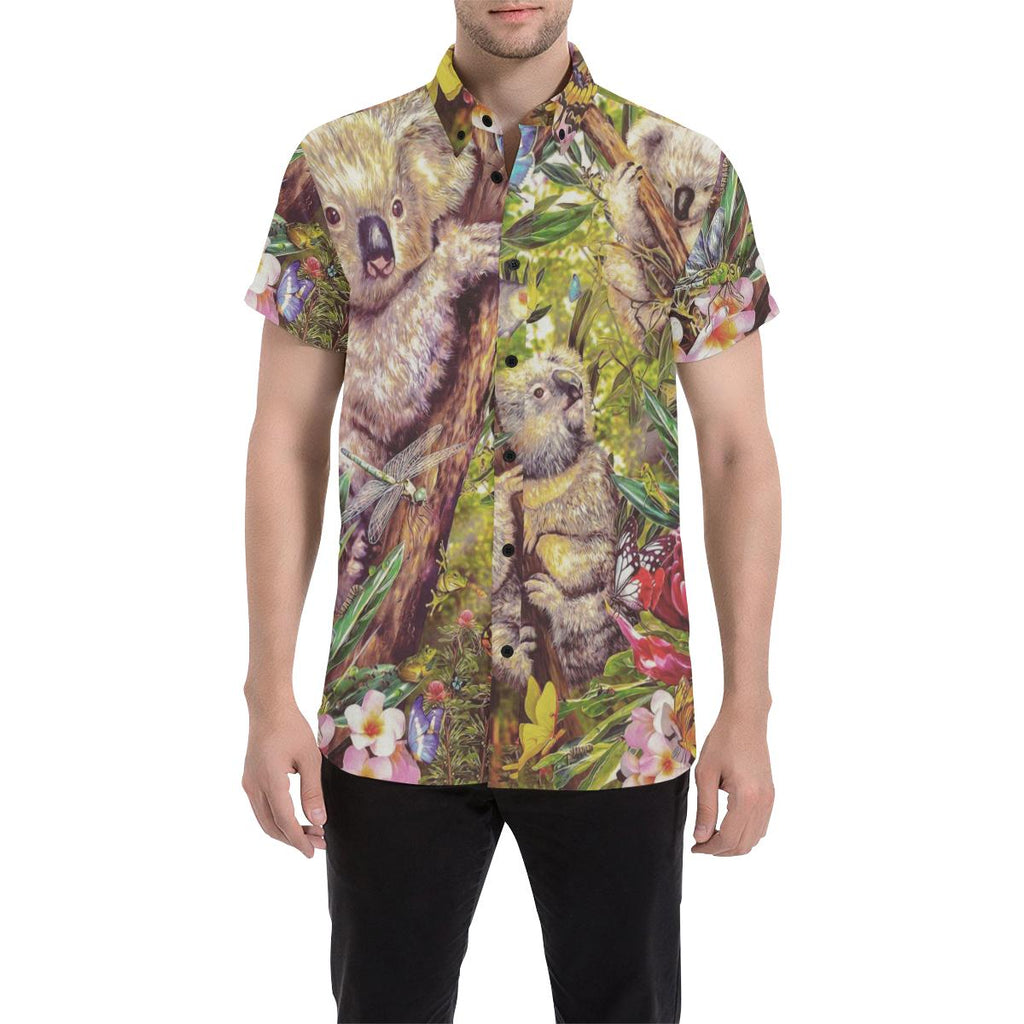 aboriginal-short-sleeve-shirt-koala-with-waratah