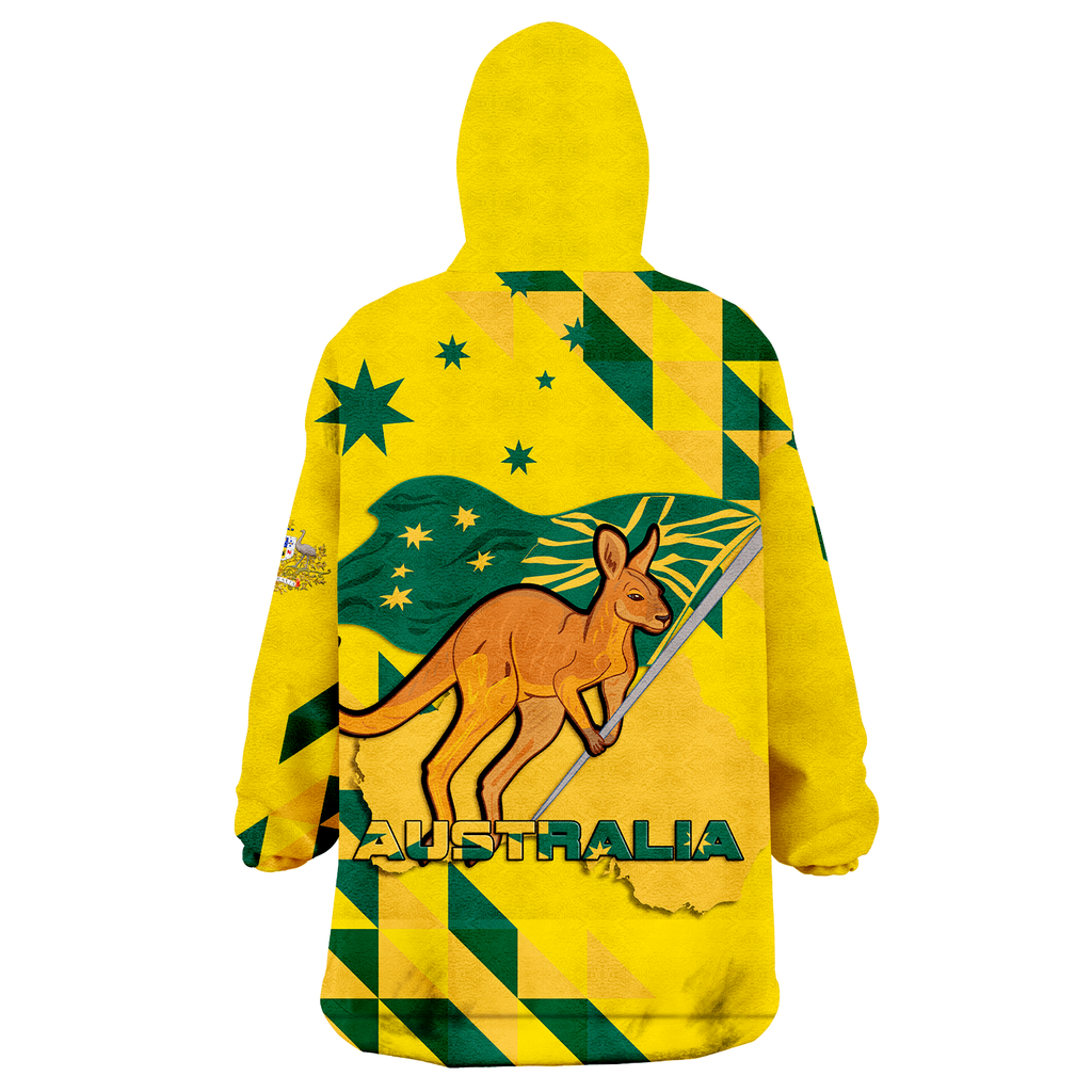 Australia Day Proud To Be Aussie Wearable Blanket Hoodie - LT12