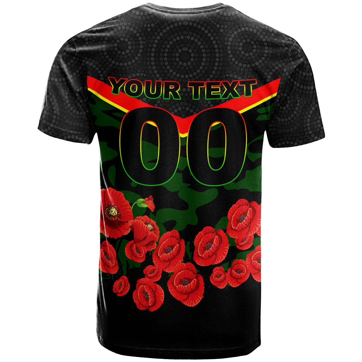 custom-personalised-panthers-anzac-day-t-shirt-indigenous-art