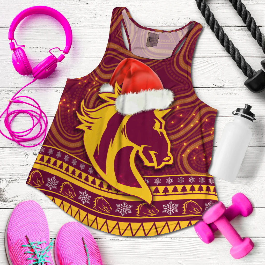 broncos-christmas-women-racerback-tank-brisbane-indigenous