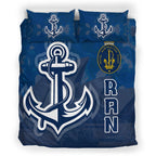Navy Bedding Set - Royal Navy Pride - VibeHoodie