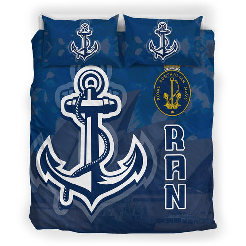 Navy Bedding Set - Royal Navy Pride - VibeHoodie
