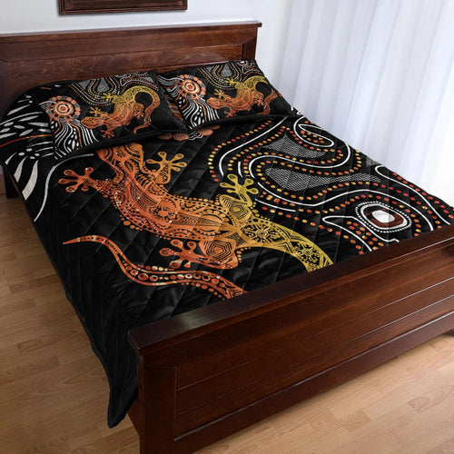 aboriginal-quilt-bed-set-lizard-sunshine