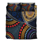 bedding-set-aboriginal-dot-panting-art-with-snake