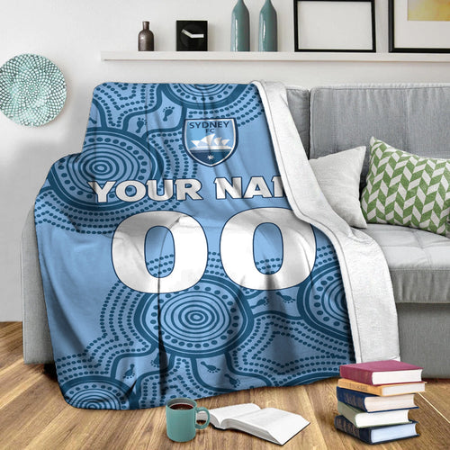 custom-personalised-sydney-blanket-indigenous-dot-painting-art