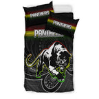 Black Panthers Rugby League Aboriginal Bedding Set - LT2