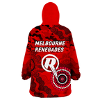 Melbourne Renegades ANZAC Day Aboriginal Wearable Blanket Hoodie - LT12