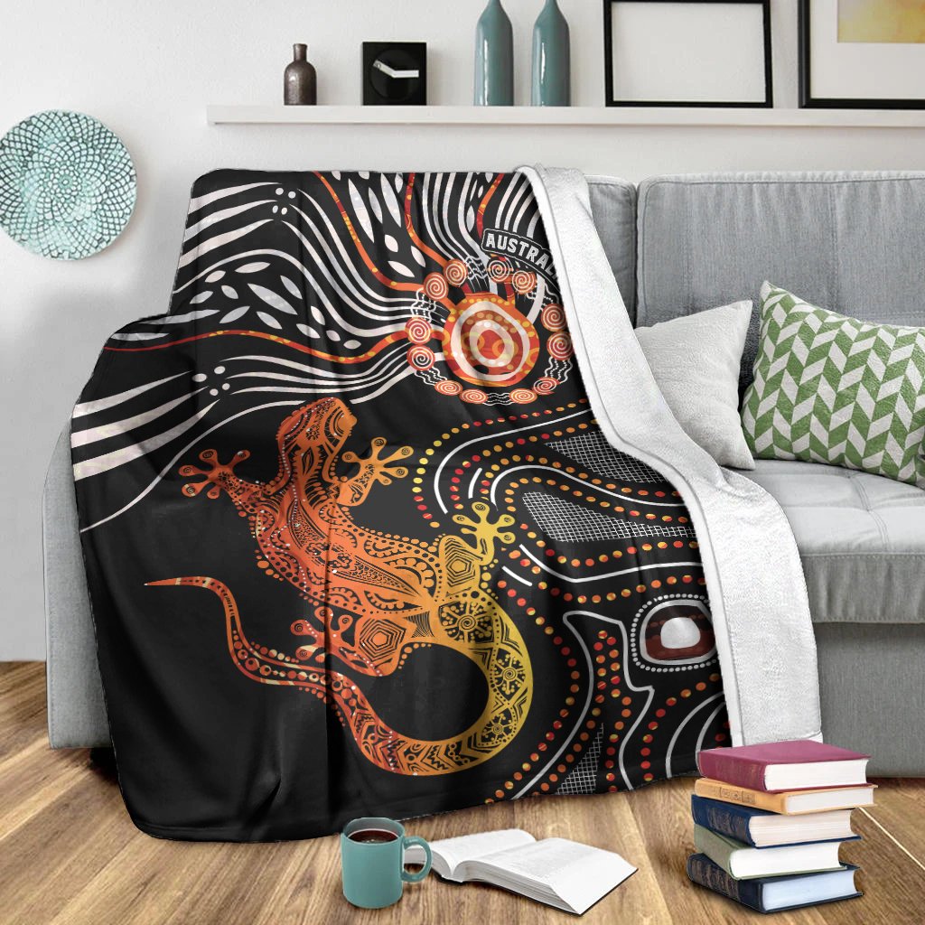 aboriginal-premium-blanket-lizard-sunshine