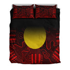 aboriginal-bedding-set-indigenous-flag-grunge-style