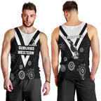 custom-personalised-western-suburbs-magpies-men-tank-top-indigenous-dot-painting-art