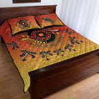 quilt-bed-set-circle-pattern